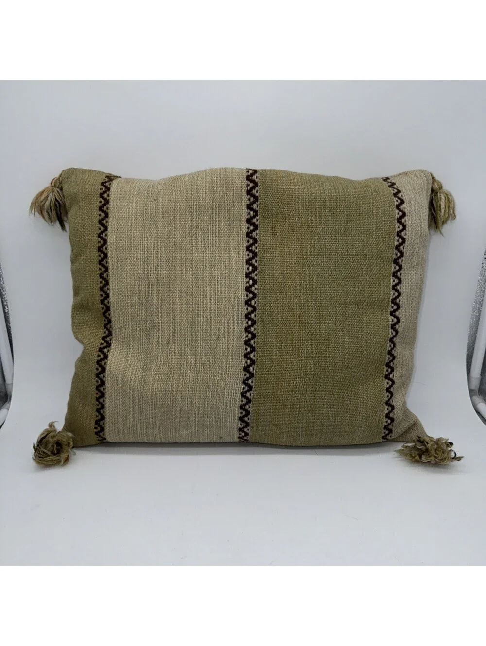 traditional kilim Style pillow boho decor vintage style 17” X 13”